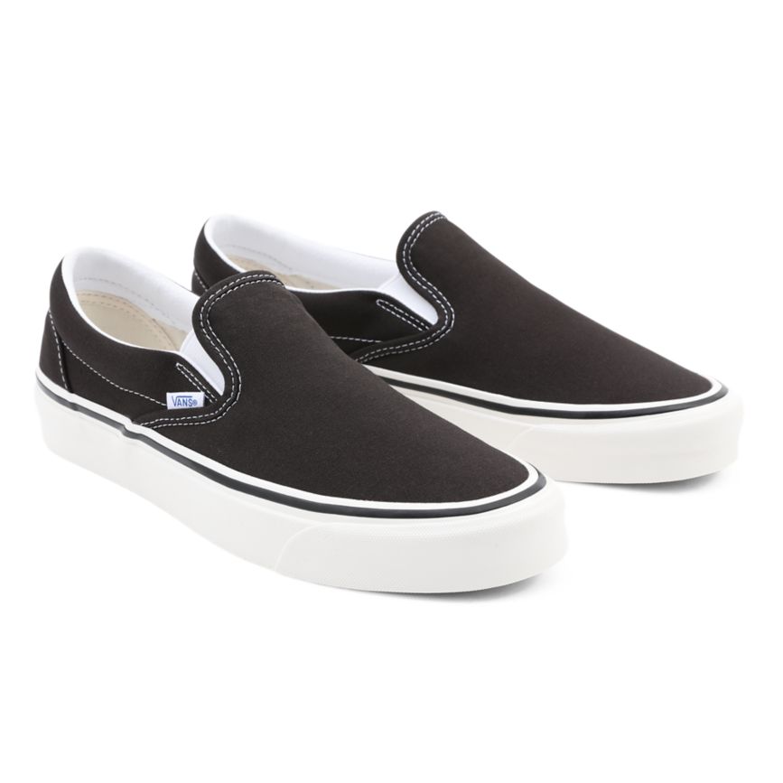 Vans Anaheim Factory Classic Slip-On 98 DX Herr Svarta - Vans Slip On Skor Storleksguide (VNPEX6587)